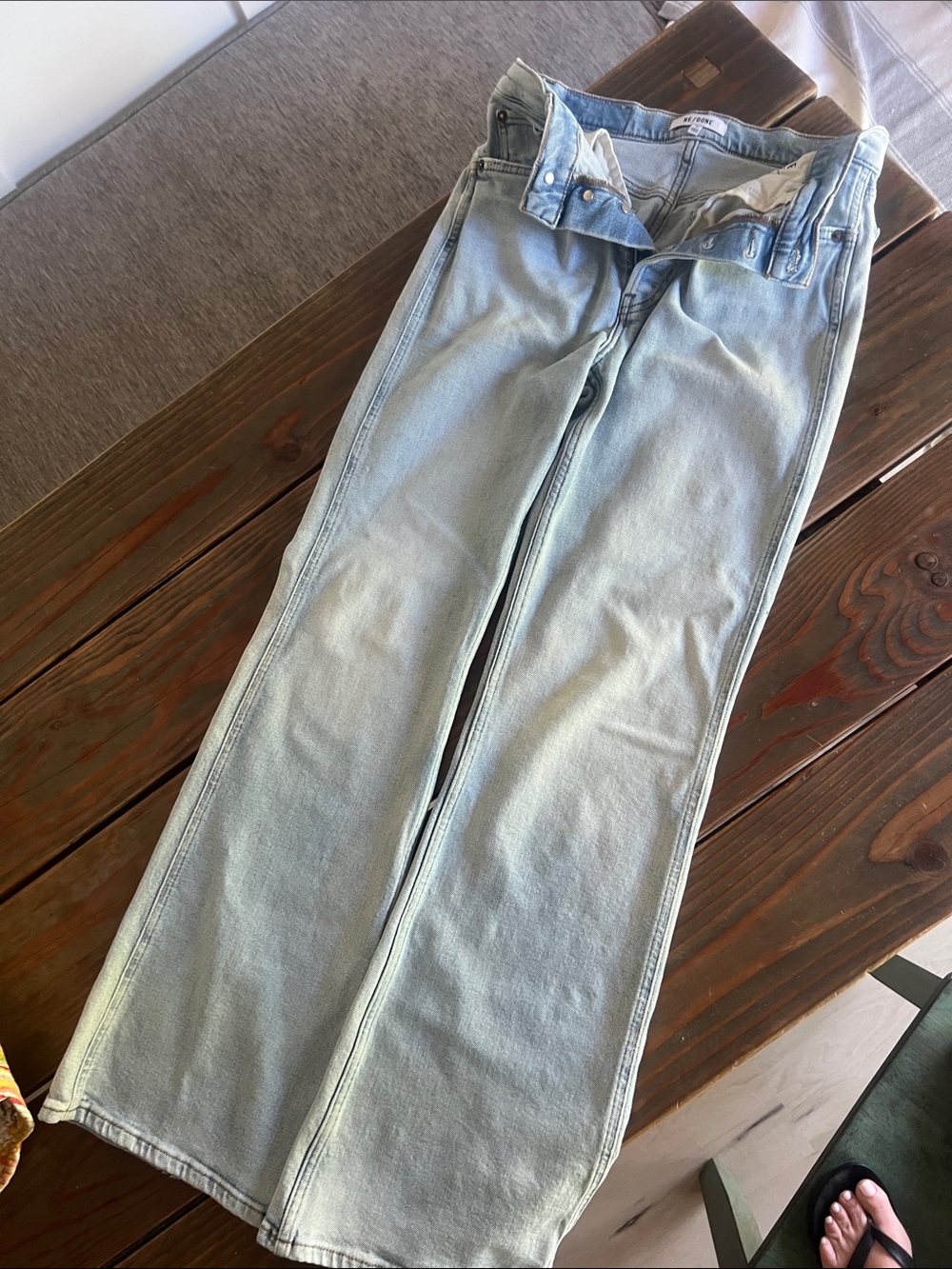 Light Wash Women's ReDone wide leg